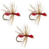 3 Pack Red Fur Flying Ant Terrestrial Trout Dry Fly - Hook Size 14