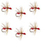 Red Fur Flying Ant Terrestrial Trout Dry Fly - 6 Flies Hook Size 14