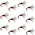 Red Zebra Sakasa Kebari - 12 Tenkara Flies - Size 14