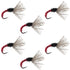 Red Zebra Sakasa Kebari - 6 Tenkara Flies - Size 16