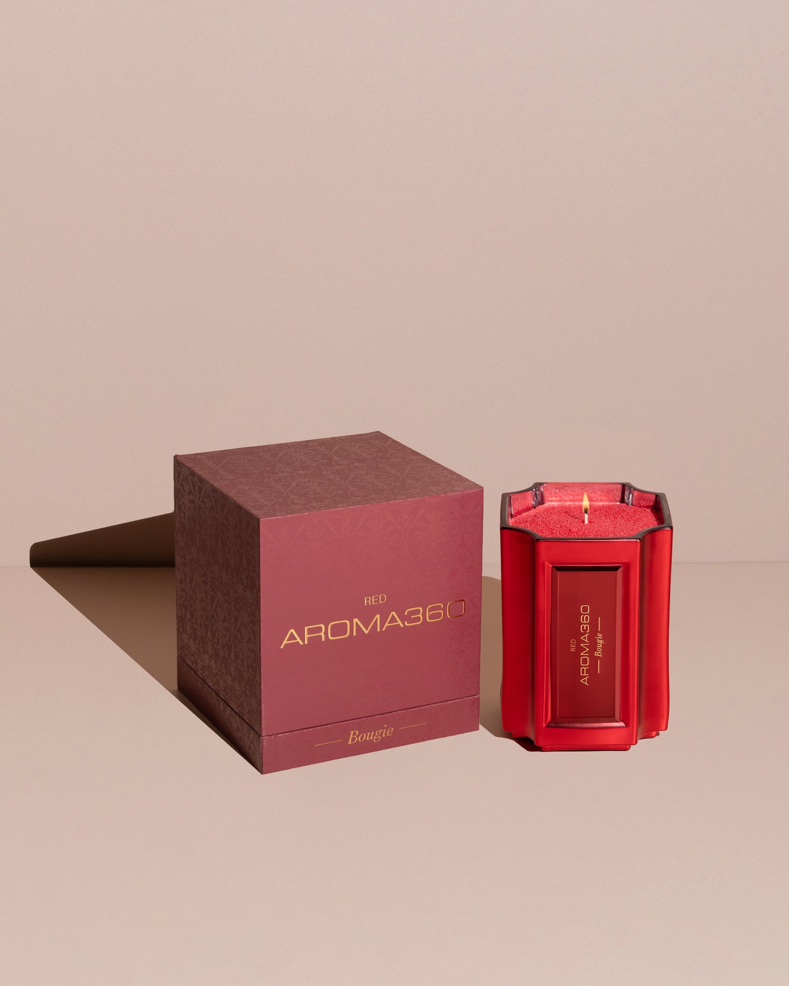 (RED) Bougie Candle Sand Wax Set Pure Luxury Fragrance