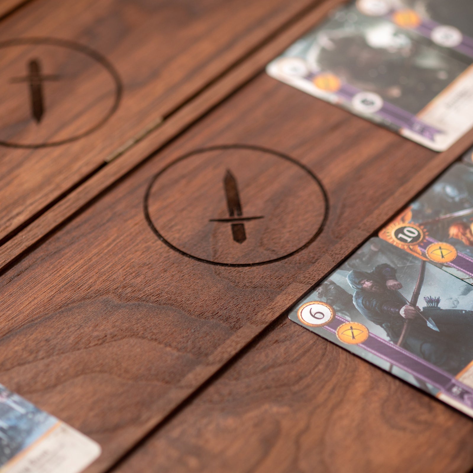 Gwent Board - Witcher Card Game - Genuine Hardwoods