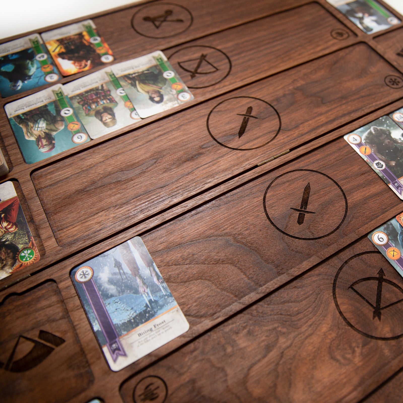 Gwent Board - Witcher Card Game - Genuine Hardwoods