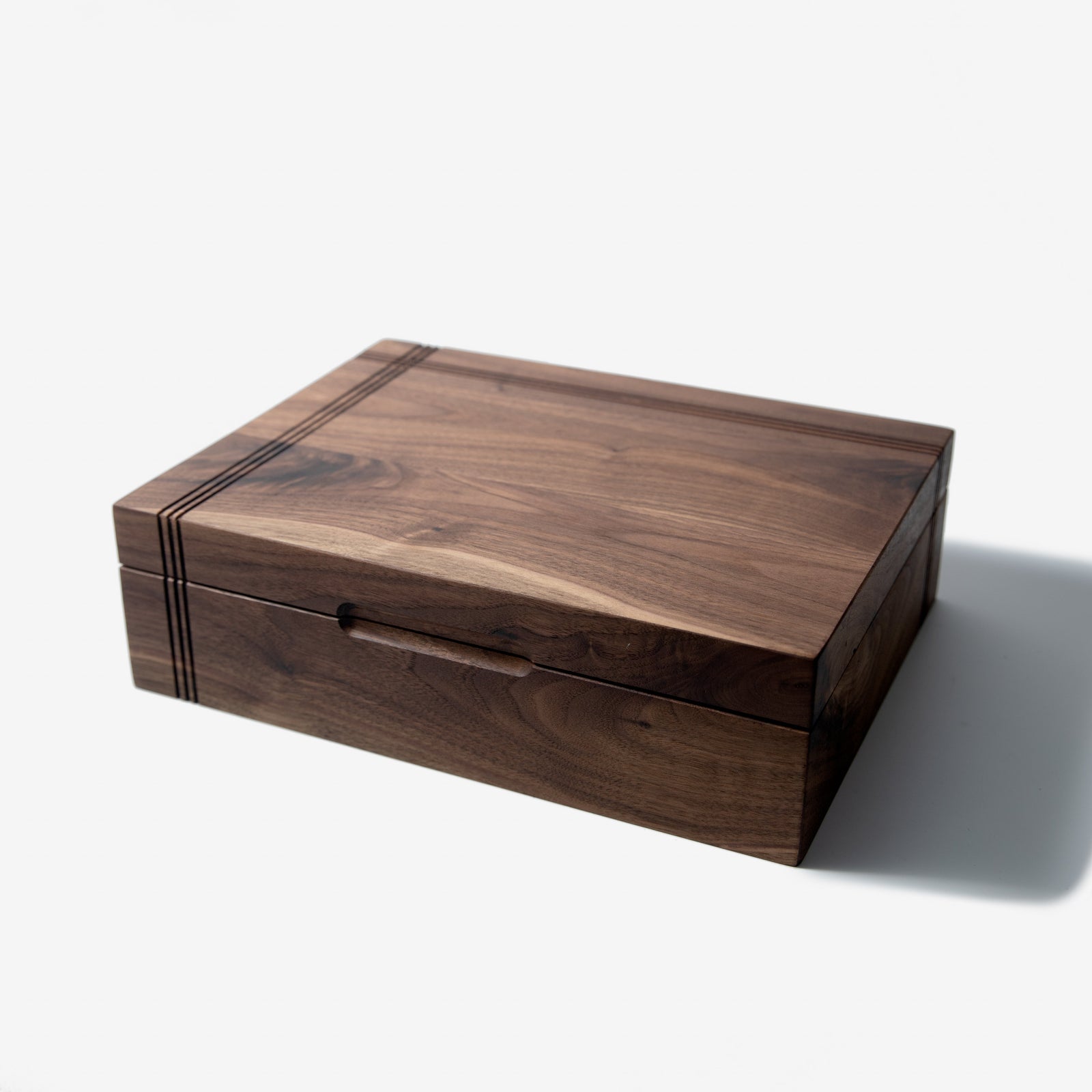 Tea Chest - Black Walnut - 12 Compartments