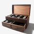 Watch Box with Drawer - Black Walnut and Oak - 12 to 16 Watch Compartments
