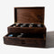 Watch Box with Drawer - Solid Black Walnut - 12 to 16 Watch Compartments