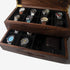 Watch Box with Drawer - Solid Black Walnut - 12 to 16 Watch Compartments