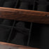 Watch Box with Drawer - Solid Black Walnut - 12 to 16 Watch Compartments