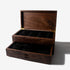 Watch Box with Drawer - Solid Black Walnut - 12 to 16 Watch Compartments