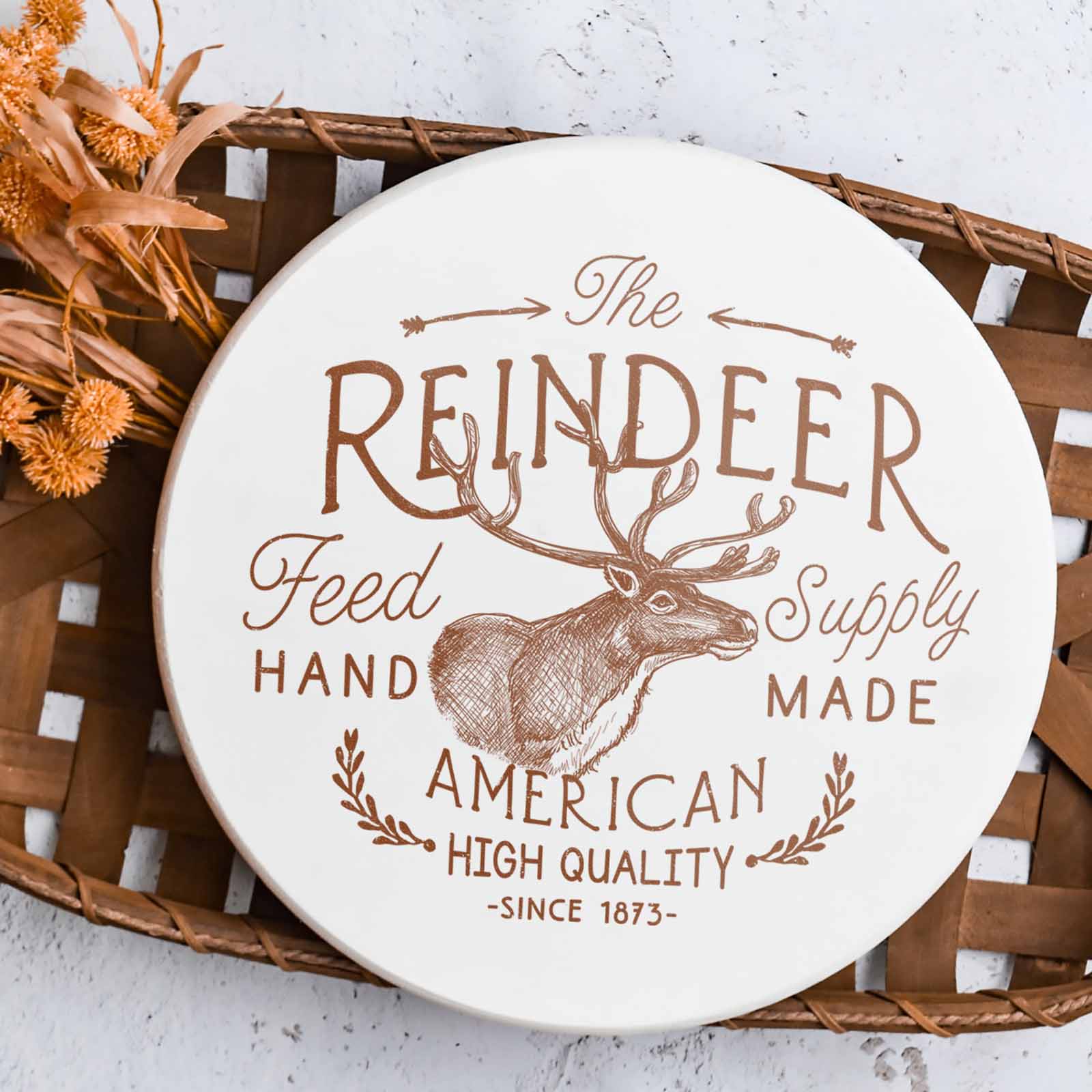 Reindeer Feed - Mesh Stencil 12x12