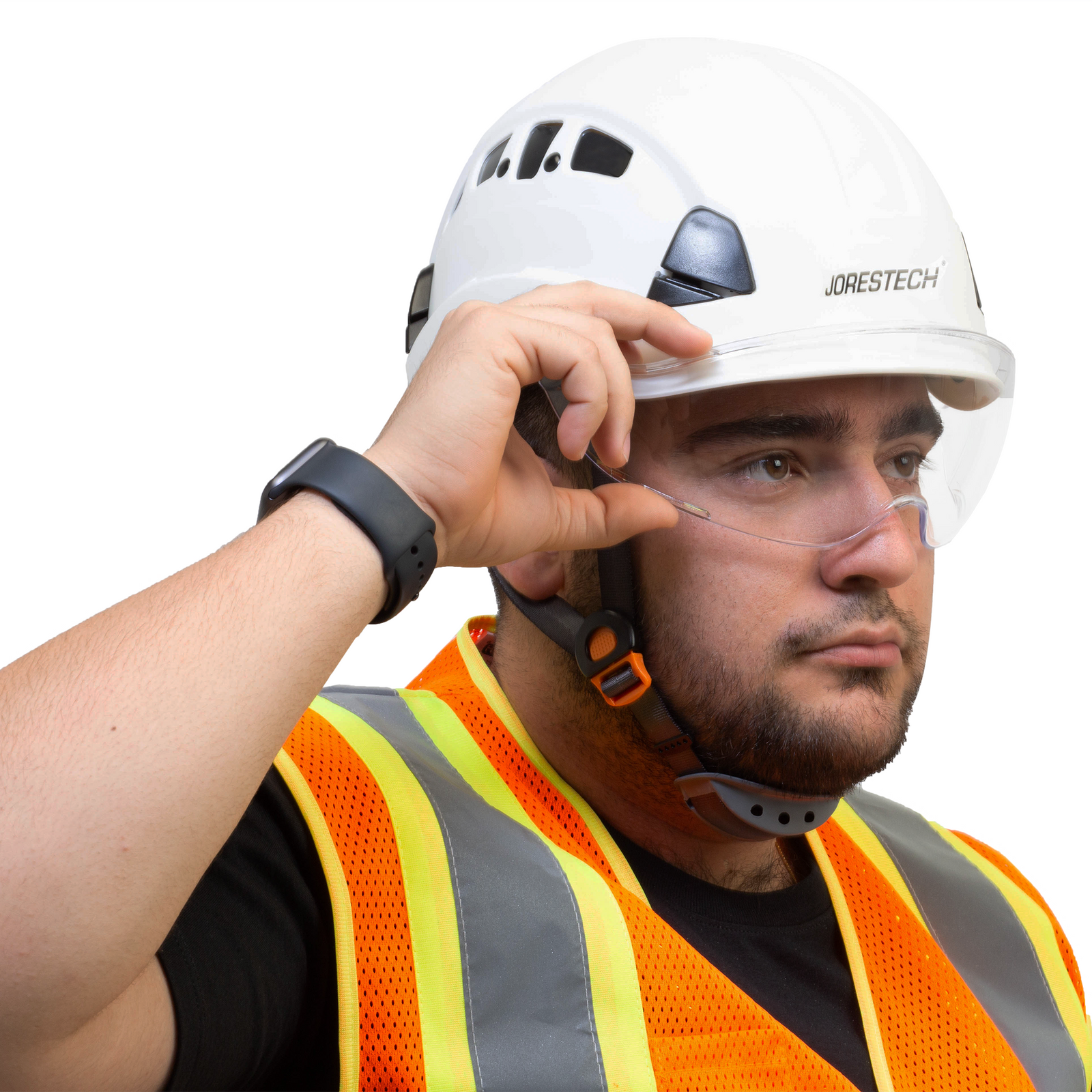 Retractable Eye Shield for Hard Hats
