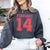 Retro Valentine’s Day Jersey Number FEBRUARY 14 Sweatshirt