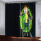 Rick and Morty Curtains Pattern Blackout Window Drapes