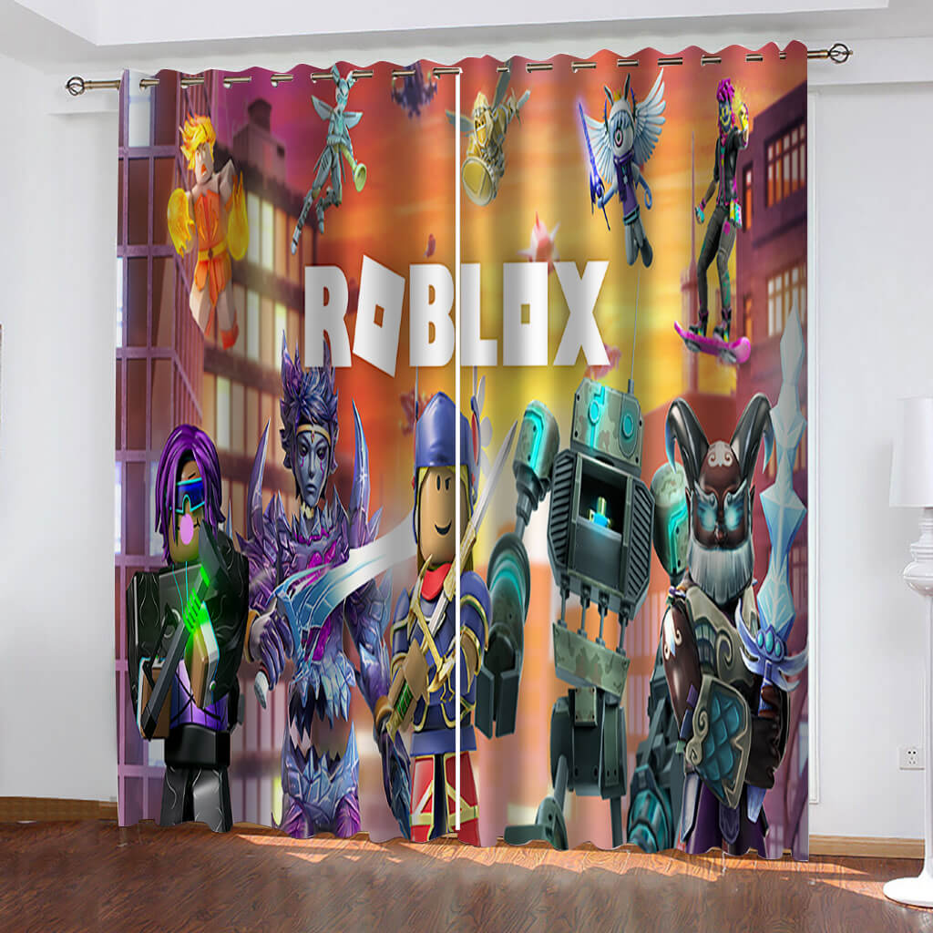 Roblox Curtains Blackout Window Treatments Drapes for Room Decoration