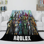 Roblox Pattern Blanket Flannel Throw Room Decoration