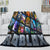 Roblox Pattern Blanket Flannel Throw Room Decoration