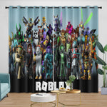 Roblox Pattern Curtains Game Blackout Window Drapes