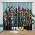 Roblox Pattern Curtains Game Blackout Window Drapes