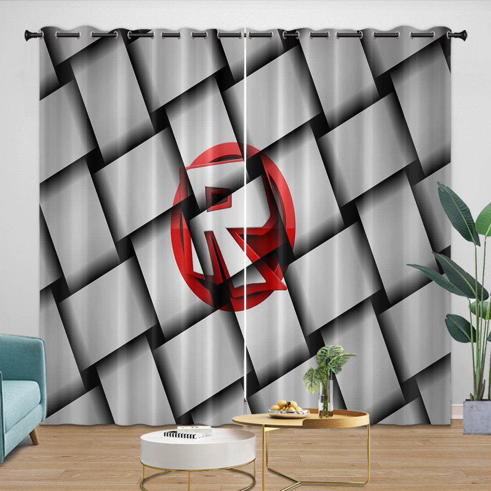 Roblox Pattern Curtains Game Blackout Window Drapes
