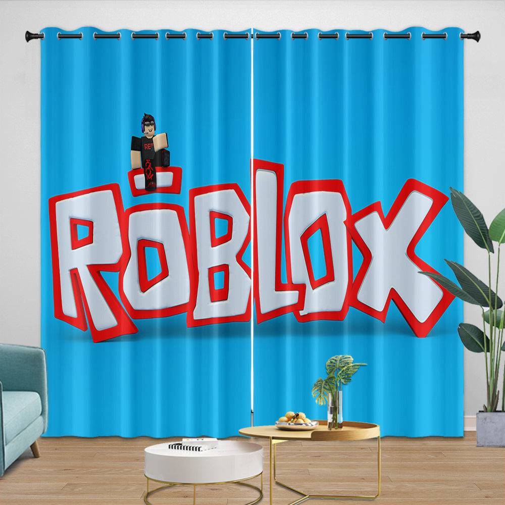 Roblox Pattern Curtains Game Blackout Window Drapes