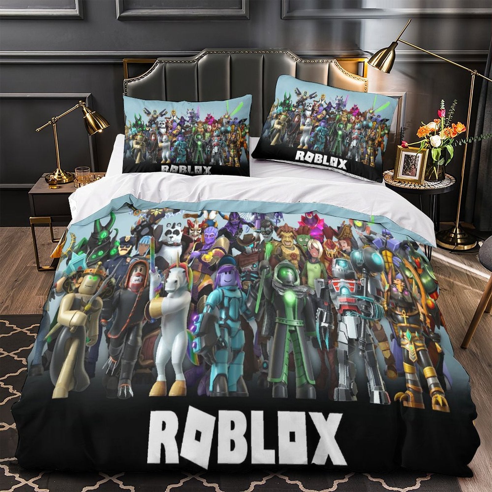 Roblox Pattern Duvet Cover Bedding Set Cover Without Filler