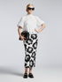 Romantic White Ruffle Blouse with Perkins Collar • BYMANYC ® New York