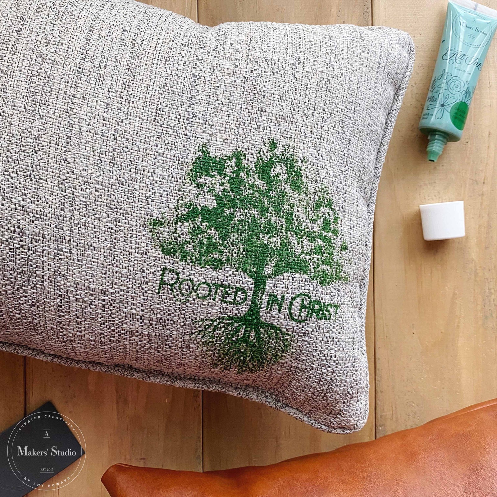 Rooted in Christ - Mesh Stencil 5.5x8.5