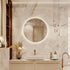Round Backlit LED BATHROOMS Vanity  Mirrors With Dimmable Lights