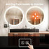 Round Backlit LED BATHROOMS Vanity  Mirrors With Dimmable Lights