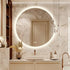 Round LED Bathroom Vanity Mirror With Dimmable Lights