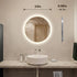 Round LED Bathroom Vanity Mirror With Dimmable Lights