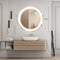 Round Led Mirror Bathroom Vanity Mirror With Dimmable Lights