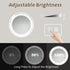 Round Led Mirror Bathroom Vanity Mirror With Dimmable Lights