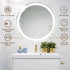Round Led Mirror Bathroom Vanity Mirror With Dimmable Lights