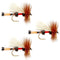 3 Pack Royal Trude Classic Hair Wing Dry Fly - Hook Size 14