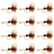 Royal Wulff Classic Trout Dry Fly Fishing Flies - Set of 12 Flies Size 8 - One Dozen
