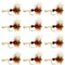 Royal Wulff Classic Trout Dry Fly Fishing Flies - Set of 12 Flies Size 16 - One Dozen