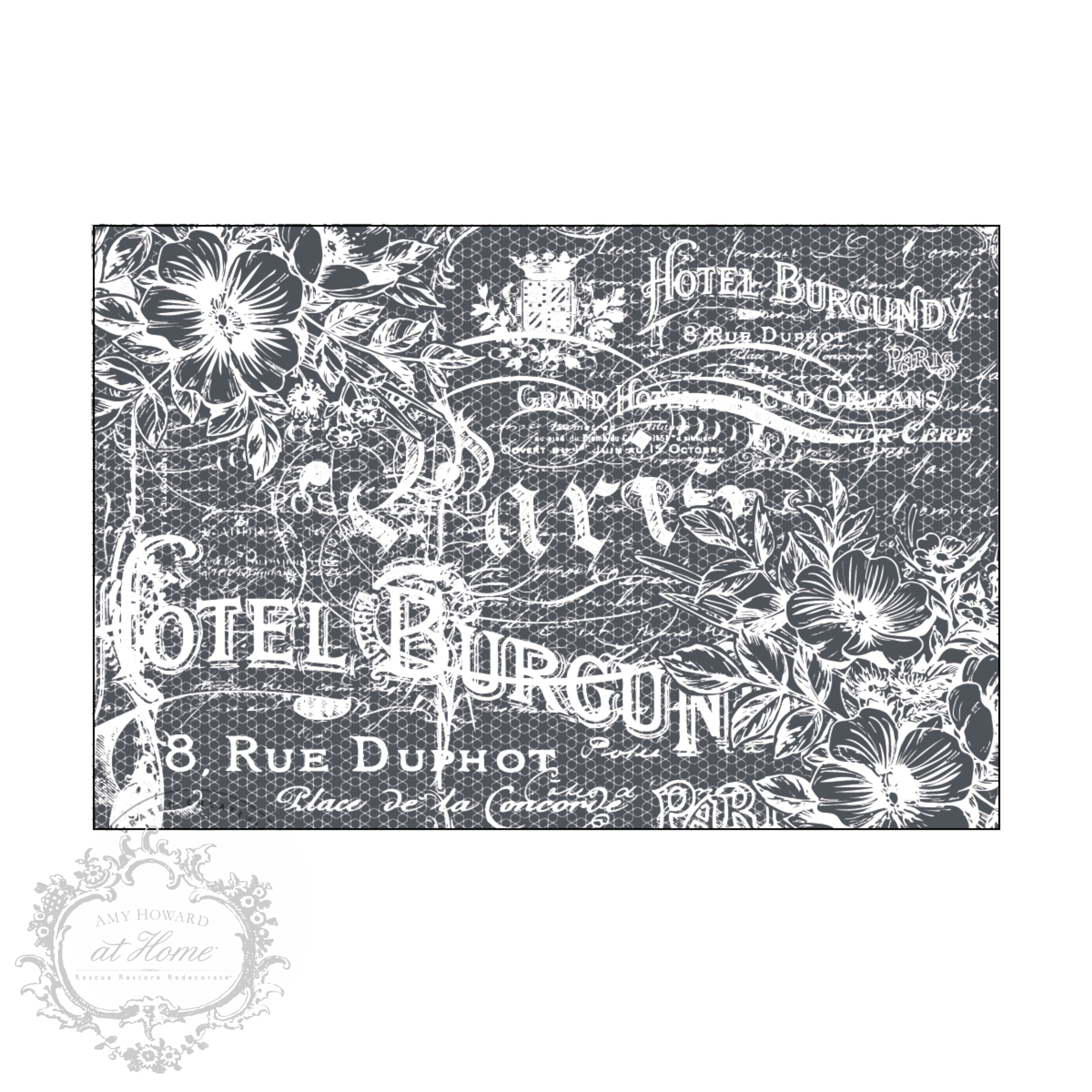 Rue Duphot - Mesh Stencil 12x18