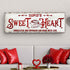 Rustic Cupid's Sweetheart Vintage Sign