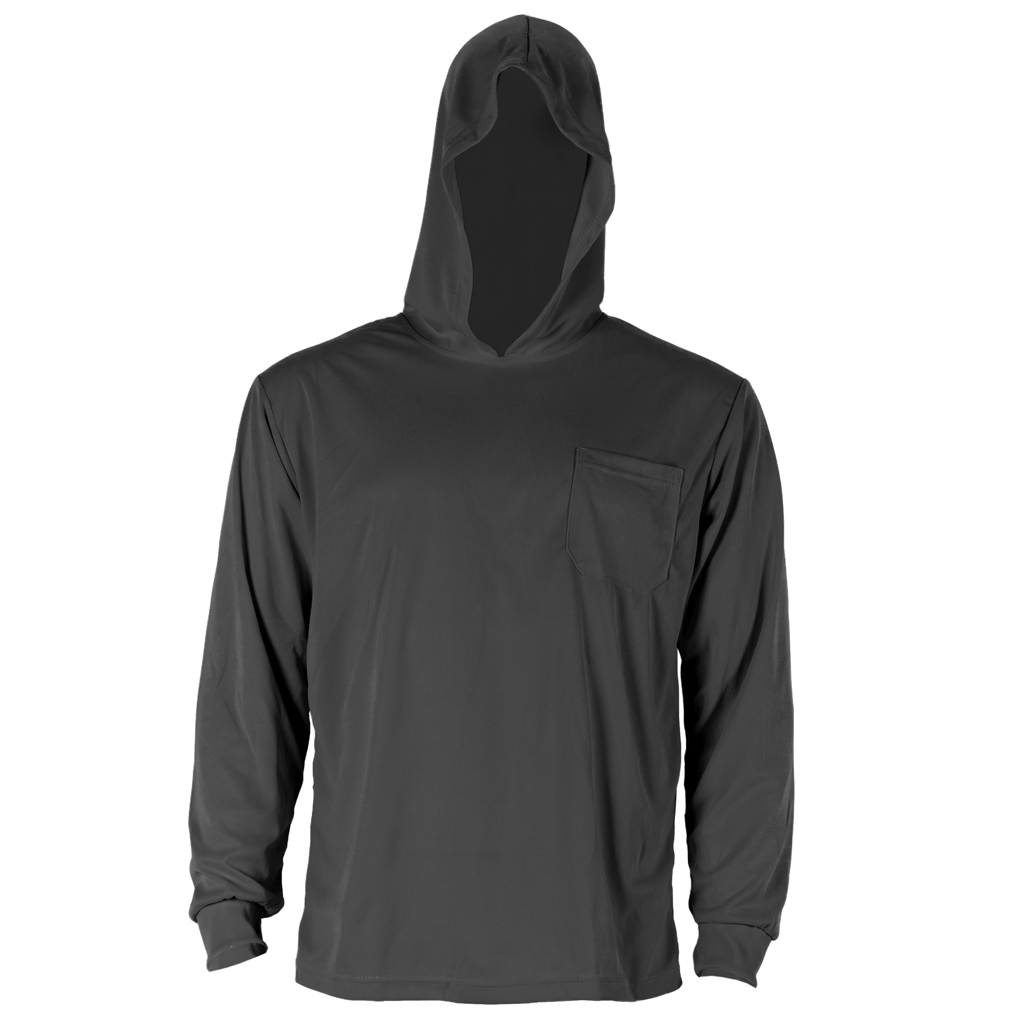 Hi-Vis Safety Long Sleeve Shirt with Hoodie