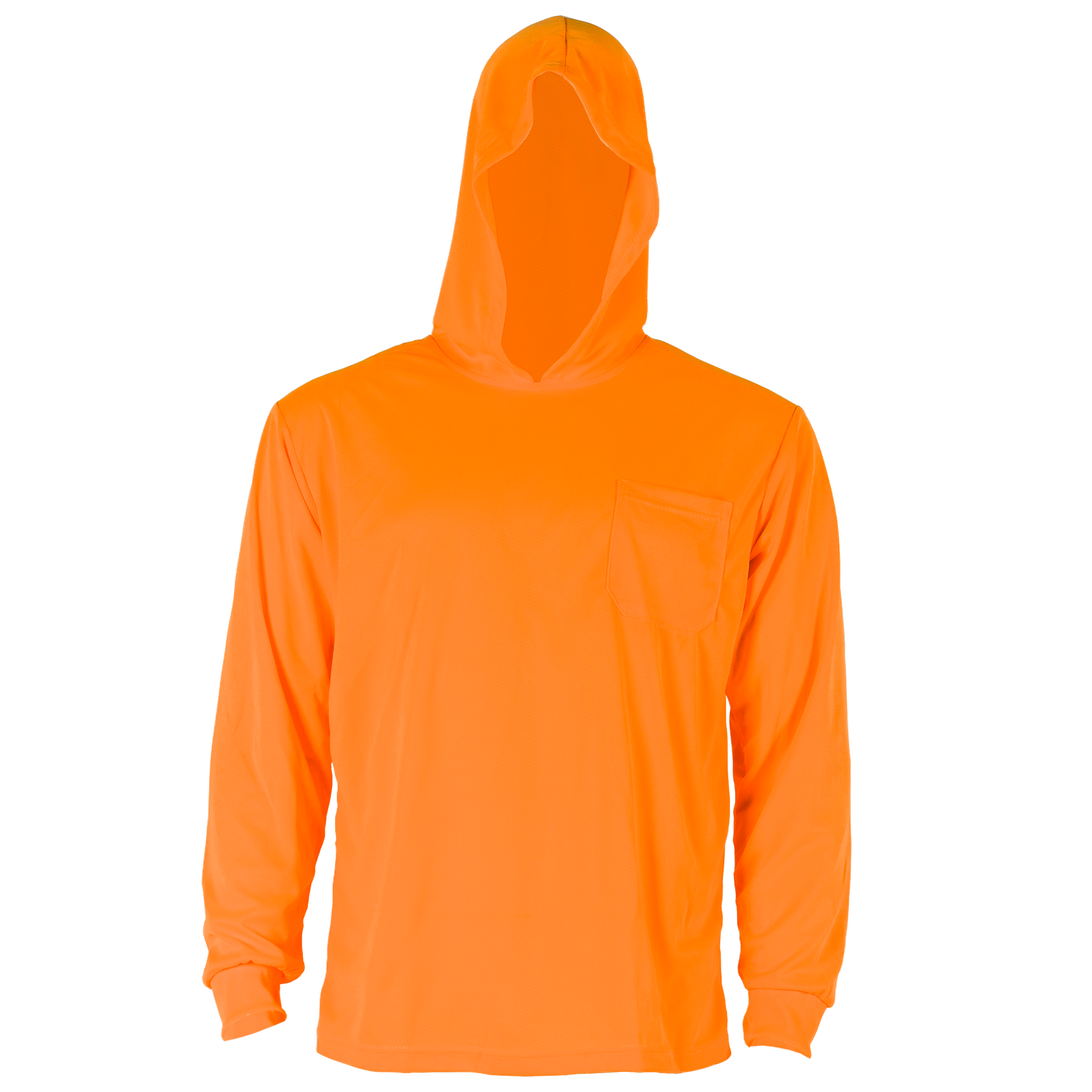 Hi-Vis Safety Long Sleeve Shirt with Hoodie