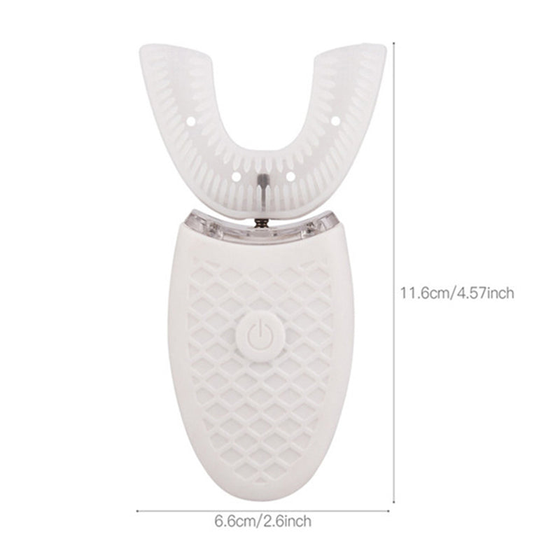 U Type Toothbrush Silicon Head Sonic Electric Toothbrush 360 Degrees Intelligent Automatic USB Charge Waterproof Teeth