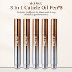 RSNAIL 3-in-1 Cuticle Oil Pen with Ceramic Nail Pusher for Hangnails Dry & Damaged Nails -Nail Care Pen for Repair & Nourishment