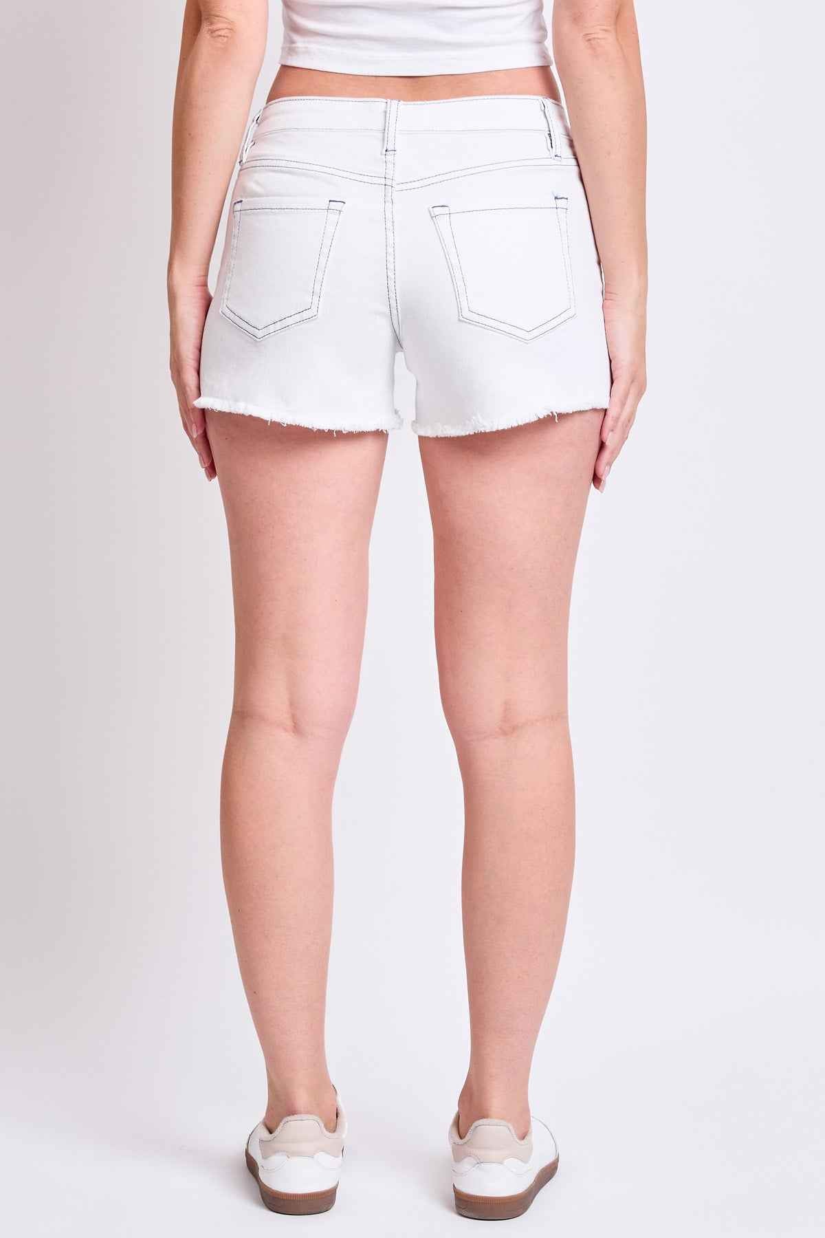 Women's Fray Hem Denim Shorts