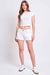 Women's Fray Hem Denim Shorts