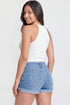 Women's WannaBettaButt 3 Button Cuffed Denim Shorts
