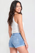 Women's WannaBettaButt 3 Button Cuffed Denim Shorts