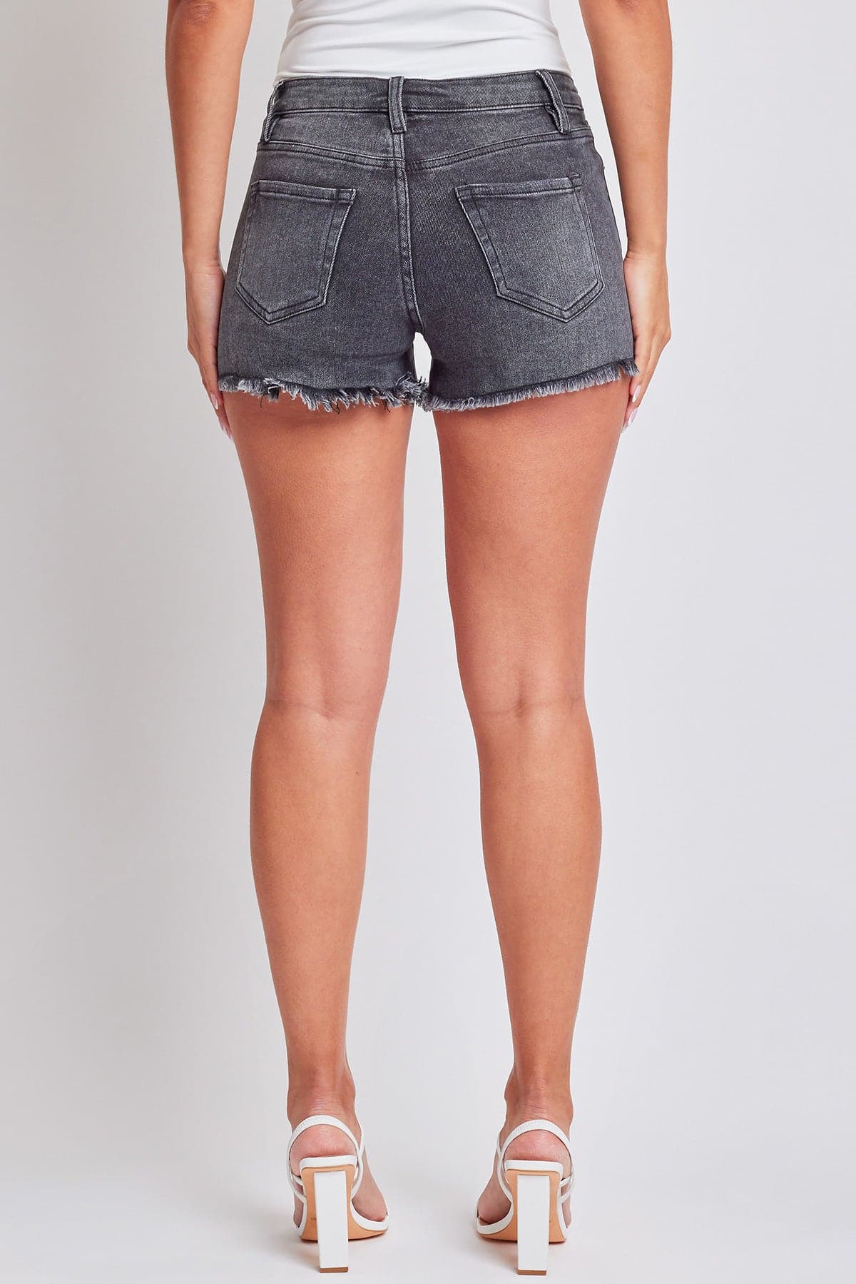Women's Fray Hem Denim Short