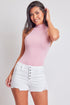 Women's Fray Hem Denim Short