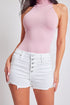 Women's Fray Hem Denim Short